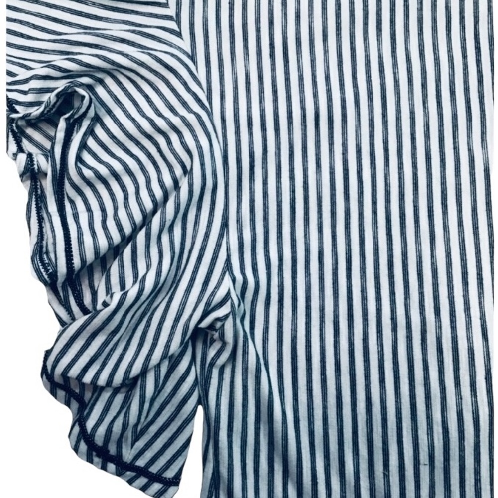 Max Studio Tie Front Flutter Sleeve Top M - image 8